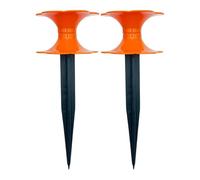 KESOTO Guida per Tubo Da Giardino in 2 Pezzi Come Ausilio per L'irrigazione E Supporto per Tubo Un Robusto Palo per Tubo per La Protezione Del Letto con, Orangina