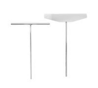 KESOTO Kit per Spalmare E Girare Le Crêpes a Forma di T, Spalmare E Girare Le Frittelle in Acciaio Inossidabile, Utensile Da Cucina, Turner Da 13 Cm di