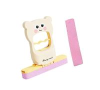 KESOTO Mini Mop Pieghevole da Scrivania Pulitore Portatile in Spugna con Manico PP Autospremente Assorbente Adatto a Pulizia Vetri Tavoli Bagno, Beige con 1 Spugna