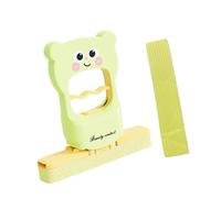 KESOTO Mini Mop Pieghevole da Scrivania Pulitore Portatile in Spugna con Manico PP Autospremente Assorbente Adatto a Pulizia Vetri Tavoli Bagno, Verde con 1 Spugna