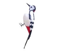 KESOTO Modello di picchio Artificiale, Decorazione a Forma di Uccello, graziosa Statuetta di picchio per la casa, Il Giardino e