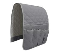 KESOTO Organizzatore di sedie per braccio divano Organizzatore del comodino Coperchio Armadio Cover per tavoletta per tablet, Grigio