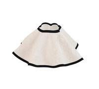 KESOTO Paralume in Tessuto Paralume Lampada Coprilampada Diffusore Luce Copertura Lampada con Silhouette a Petali E Bordo Montaggio Semplice su, Medio, Petali Con Bordo Nero E Trama Puntinata