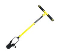 KESOTO Piantabulbi Professionale Attrezzo da Giardino Scavatore di Fori Trapiantatore Manuale con Manico Lungo Ergonomico in Acciaio al Carbonio Adatto per