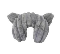 KESOTO Pillow Cuscino Ortopedico per Cani Cuscino Testa Poggiatesta Animale Domestico in Peluche Soffice con Supporto di Collo E Testa per Relax Adatto per, Grigio, L