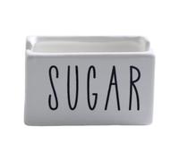 KESOTO Porta Bustine Zucchero Contenitore Ceramica Organizer Bustine Zucchero Dispenser caffè Bar Elegante per Tavolo Cucina Ristorante Hotel Adatto per, Bianco