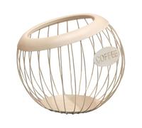 KESOTO Porta capsule di caffè espresso, organizer professionale in ferro, moderno, grande capacità, porta capsule per la cucina, Beige