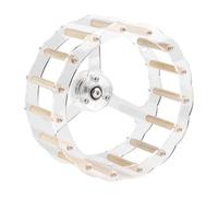 KESOTO Ruota per Esercizi per Uccelli, Accessorio Silenzioso per Pappagalli E Criceti, Bastone di Legno, 19.5 Cm di Diametro