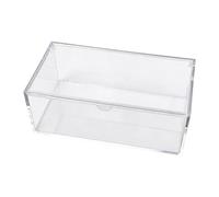 KESOTO Scatola Portaoggetti Trasparente con Coperchio, Porta Cialde per caffè, Organizer Trasparente per Bar, Casa, Ufficio, Ristorante, Cosmetico, 15,5 x 8,3 x 5,8 Cm
