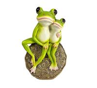 KESOTO Scultura in Resina a Forma di Rana Alimentata Ad Energia Solare per La Decorazione del Giardino, Divertente E Adorabile, Ideale per E Interni.