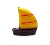 KESOTO Set Ornamento Acquario con Corallo Finto Palme di Plastica da Pesca E Rocce Artificiali per Acquario Tropicale Adatto a Decorazione Interni E Paesaggi Acquatici, Piccola barca a vela