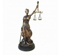 KESOTO Statua Della Dea Della Giustizia Robusto, Dea Della Giustizia | In Resina, Raffinato, Statua Classica Europea su Piedistallo Stabile, per Studio, Ingresso