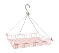 KESOTO Stendibiancheria Maglia Asciugatura Maglioni Mesh PP Antivento Portatile Camicie Intimo Calzini Casa Appartamenti Adatto per Uso Lav, Singolo Livello Rosa