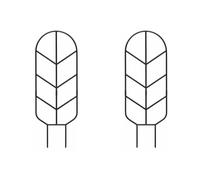 KESOTO Supporto Rampicante da Interno Griglia Pannello Spalliera Traliccio E Ornamenti Foglie E Farfalla Struttura Stabile con Picchetti da 15 Cm Adatto per