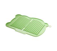 KESOTO Tappetino Scolapiatti in Silicone, Resistente Al Calore, Pratico Protettore per Il Piano di Lavoro, Multiuso, 35 X 25 Cm per Il Piano Della Cucina, Verde