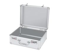 KESOTO Valigetta Portaoggetti in Alluminio Custodia Portatile Organizer Strumenti con Serratura Ampia Capacità con Maniglia per Attrezzi Adatta a Uso Domesti, parola d'ordineM