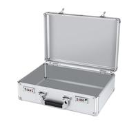 KESOTO Valigetta Portaoggetti in Alluminio Custodia Portatile Organizer Strumenti con Serratura Ampia Capacità con Maniglia per Attrezzi Adatta a Uso Domesti, parola d'ordine l