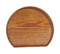 KESOTO Vassoio in Legno, Piatti Da Dessert, Vassoio Decorativo, Tagliere, Forma, Materiale: Legno, Adatto per Sala Da Pranzo, Riunioni di Famiglia, Marrone