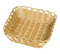 Kesper 17845 - Cestino per frutta e pane, in plastica, 29 x 29 x 9 cm, colore: Marrone