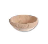 KESPER 19630 - Cestino rotondo per pane e fermentazione in rattan, 22 cm, fodera in tessuto rimovibile