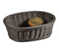 KESPER 19826 - Cestino per Frutta/Pane, Ovale, in Legno, Grigio, 29,5 x 23 x 9,5 cm
