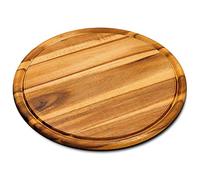 KESPER 28444 Set di 1 piatti per carne in legno di acacia, Ø 30 cm, certificati FSC, adatti anche come vassoio per pizza o tagliere