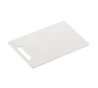Kesper 30470 tagliere da cucina, Rettangolare, Plastica, Bianco, 29 x 19.5 x 0.5 cm