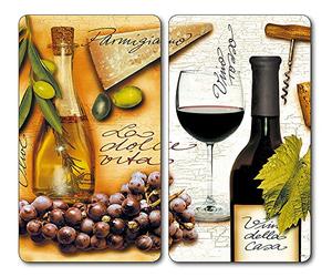 Kesper 3653713 Piatto Multitaglio in Vetro, Set di 2, Italia