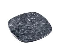 Kesper 38410 | Piatto da portata in marmo massiccio, 25 x 25 x 1 cm, grigio lucido