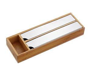 Kesper 5804013 Distributore di Fogli, A parete, Bambù, Marrone