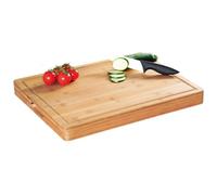 Kesper 58125 Tagliere in bambù 50 x 40 x 5 cm, Marrone, 50 x 40 x 5 cm