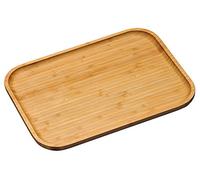 Kesper 58161 - Vassoio da Portata 37, 5 X 27, 5 x 2 cm in Legno di bambù, Marrone, 37.5 x 27.5 x 2 cm