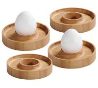 Kesper Set portauova 58165 4 pezzi Ø 10 cm Bambù
