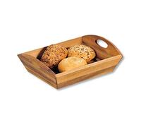 Kesper 63820 - Cestino per Il Pane e la conservazione in Legno di Acacia, 31,5 x 23 x 9 cm