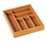 Porta posate Allungabile in Bambu' Legno 35/58X43X6,5H KESPER