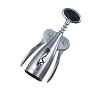 KESPER - Cavatappi - Cavatappi a leva, robusto ed elegante - circa 18,5 cm di lunghezza - Acciaio inossidabile con lega di zinco - per bottiglie di vino, cucina e bar - 90467