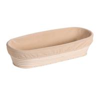 KESPER | Cestino per fermenta/pane con fodera in tessuto, materiale: rattan, dimensioni: larghezza 35 x profondità 15 x altezza 8 cm, colore: naturale | 19733