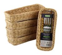 Kesper | Cestino per pane e frutta, confezione da 5 pezzi, materiale: rete interamente in plastica, dimensioni: 28 x 11,5 x 5,5 cm, colore: marrone |1978015