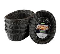 Kesper | Cestino per pane e frutta, confezione da 5 pezzi, materiale: rete interamente in plastica, dimensioni: 29,5 x 23 x 9,5 cm, colore: grigio |1982615