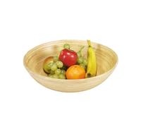Kesper | Ciotola per frutta e pasticceria | bambù FSC | rotonda Ø 25 cm | Ciotola sostenibile per frutta, snack e pasticcini, robusta e decorativa | 53025