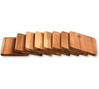 Kesper Confezione da 8 taglieri per raclette, 10 x 8 cm, in legno di acacia/sottobicchieri/tagliere in legno