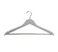 KESPER | Grucce appendiabiti - Confezione da 8 pezzi, in legno di loto con verniciatura antiscivolo, metallo, dimensioni: 44,5 cm di larghezza, colore: grigio | 67166