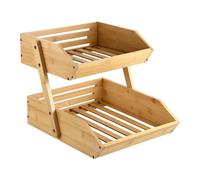 Kesper | Mensola con 2 ripiani, materiale: bambù, dimensioni: 33 x 38 x 28 cm, colore: marrone | 58852