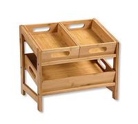 Kesper | Mensola da cucina, materiale: bambù, dimensioni: 39,5 x 26 x 35,5 cm, colore: marrone | 58851 13