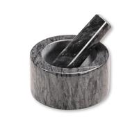 KESPER | Mortaio, materiale: marmo, dimensioni: Ø 13 cm, altezza: 8 cm, colore: grigio scuro | 71504
