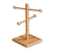 Kesper Porta Brezel E Salsicce 4 Bracci Altezza 37Cm In Marrone Di Bambù