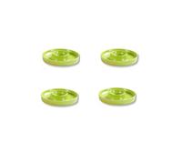 Kesper | Portauova, confezione da 4 pezzi, materiale: diametro 10 x altezza 2 cm, melamina, dimensioni: cm, colore: verde, il compagno ideale per la colazione