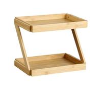 KESPER | Scaffale da cucina a 2 ripiani, materiale: bambù certificato FSC® (FSC® C014021), dimensioni: 31 x 23 x 26 cm, colore: naturale | 58811