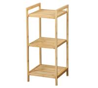 Kesper Scaffale in bambù, 30 x 30 x 70 cm | Scaffale sottile in bambù con 3 ripiani permeabili all'aria