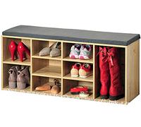 Kesper scarpiera con Cuscino, 103.5 x 29.5 x 48 cm, Naturale